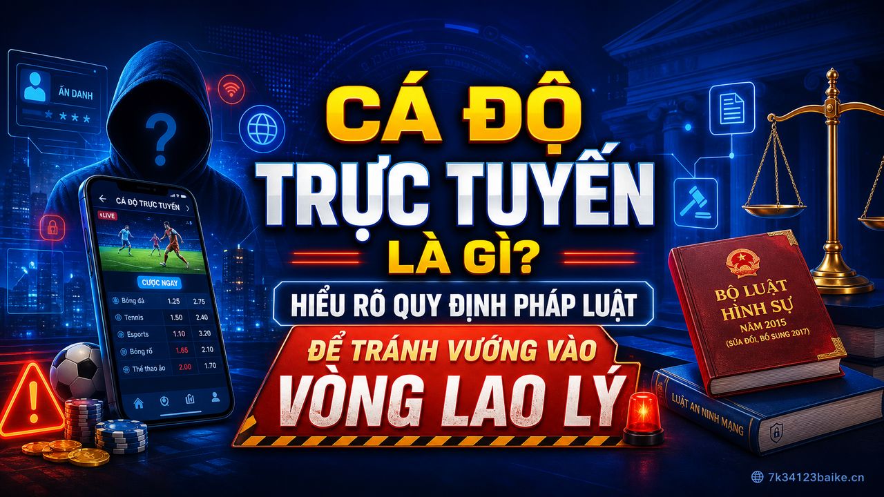 Cá độ trực tuyến là gì? Hiểu rõ quy định pháp luật để tránh vướng vào vòng lao lý